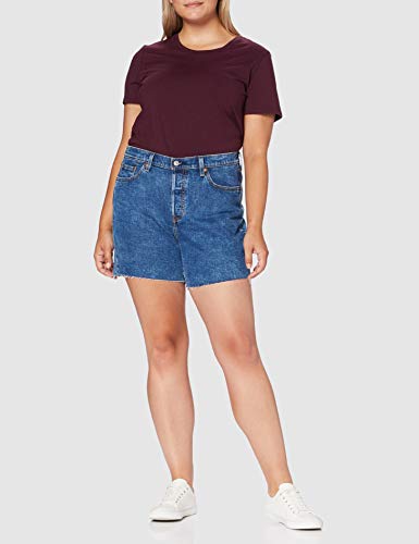 Levi's Plus Size Pl 501 Original Short Denim Shorts, Charleston Erosion, 16 para Mujer