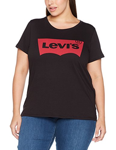 Levi's Plus Size Pl tee Camiseta, Negro (Mineral Black 0003), 2X-Large para Mujer