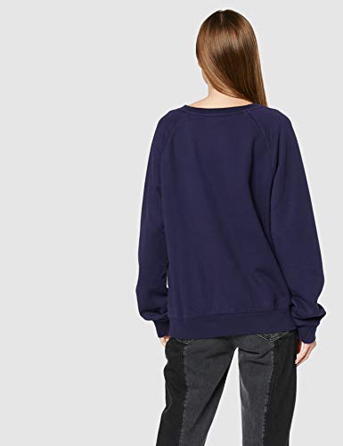 Levi's Relaxed Graphic Crew Sudadera, Azul (Sea Captain Blue Wash Sea Captain 0059), Small para Mujer