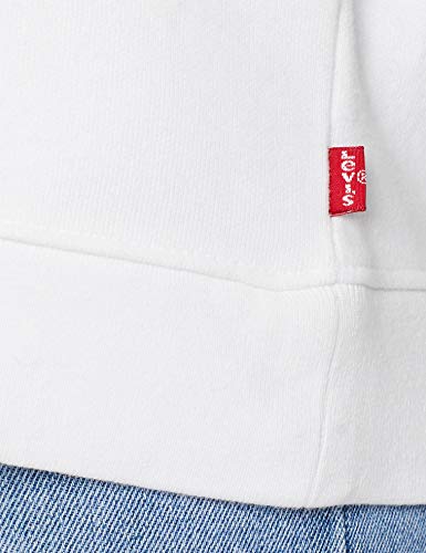 Levi's Relaxed Graphic Long Sleeve Sudadera, White (Crew Box Tab White+ 0092), S para Mujer