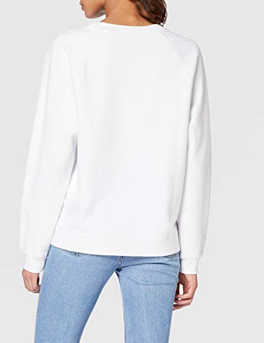 Levi's Relaxed Graphic Long Sleeve Sudadera, White (Crew Box Tab White+ 0092), XL para Mujer