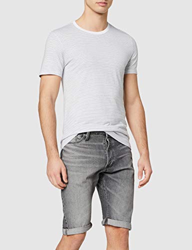 Levi's Slim 2Pk Crewneck 1 Camiseta, 2 Pack White + Blue Y/D/Blue + White Y, XL (Pack de 2) para Hombre