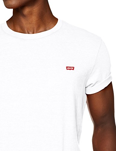 Levi's SS Original Hm tee Camiseta, Cotton + Patch White, M para Hombre