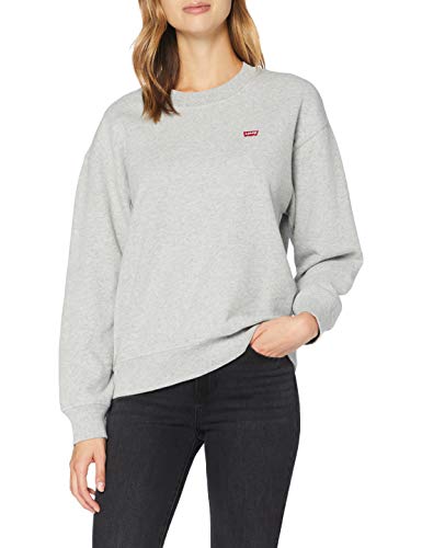 Levi's Standard Crew Sudadera, Smokestack Heather, XS para Mujer