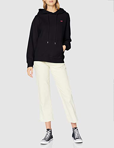 Levi's Standard Hoodie Sudadera con capucha, Caviar, M para Mujer