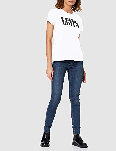 Levi's The Perfect Tee, Camiseta, Mujer, Blanco (90's Serif T2 White+ 0781), XS