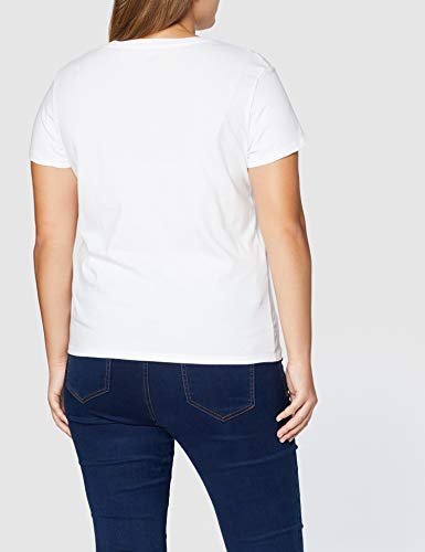 Levi's The Perfect Tee, Camiseta, Mujer, Blanco (Batwing White Graphic 53), 2XS