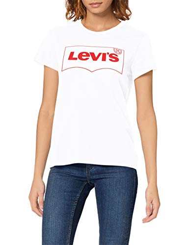 Levi's The Perfect Tee, Camiseta, Mujer, Blanco (Brw Outline T2 White+ 0771), S