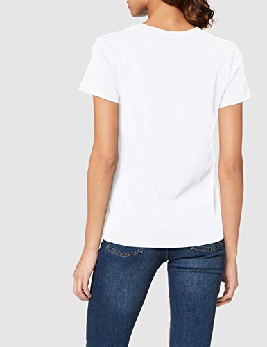 Levi's The Perfect Tee, Camiseta, Mujer, Blanco (New Red Box Taba White 0370), XS