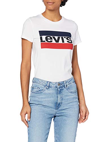 Levi's The Perfect Tee, Camiseta, Mujer, Blanco (White 297), M