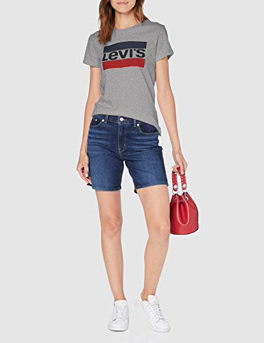 Levi's The Perfect Tee, Camiseta, Mujer, Gris (Sportswear Logo Tee Smokestack 303), XL