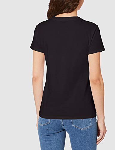 Levi's The Perfect Tee, Camiseta, Mujer, Negro (Caviar 2 0008), M