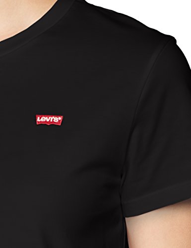 Levi's The Perfect Tee, Camiseta, Mujer, Negro (Caviar 2 0008), M
