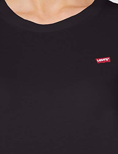Levi's The Perfect Tee, Camiseta, Mujer, Negro (Caviar 2 0008), M