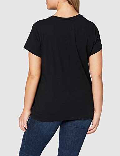 Levi's The Perfect Tee, Camiseta para Mujer, Negro (Large Batwing Black 201), Small