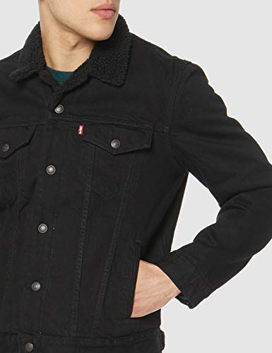 Levi's Type 3 Chaqueta Vaquera, Berk Sherpa Trucker, L para Hombre