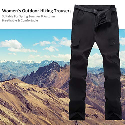 LHHMZ Pantalones de Senderismo para Mujer Ligero Transpirable Pantalones Deportivos Casuales al Aire Libre Caminar Escalada Trekking Pantalones