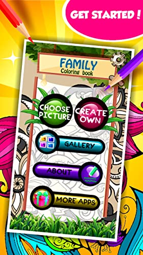 Libro de colorear familiar