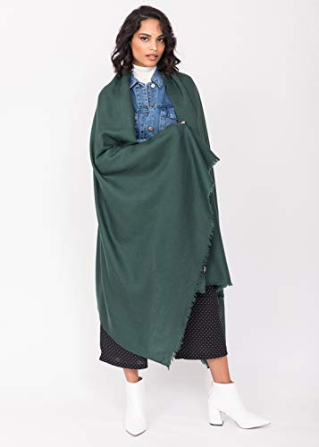 likemary Bufanda Pashmina Mantón Mujer de Lana Merina - Chal Fular Extra Grande para Invierno - 100% Lana Merina Pura Tejida a Mano - Regalo para Mujer Comercio Justo -Kasa