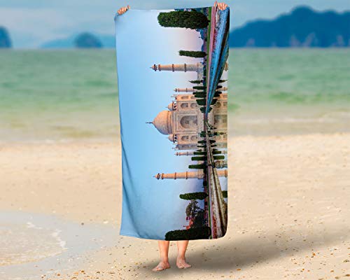 LimeWorks Toalla de Baño, 70x140 cm, Taj Mahal - India