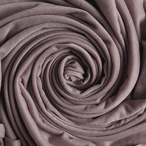 Lina & Lily Hijab Mujer Bufanda Fulares Turbante, Tela de Jersey (Malva)