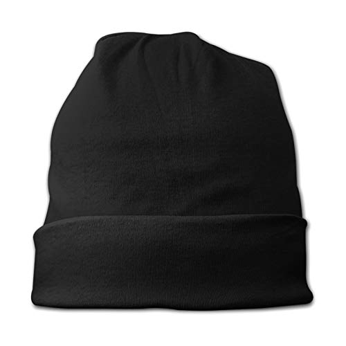 Linger In Gorro de Calavera escandinavo Sueco Dala Caballos y Kurbits Flores Negro Adulto Gorro de Punto Gorro Jerseys para Hombres y Mujeres