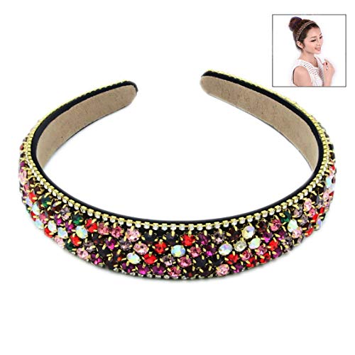 Linian Diadema de Cristal Diadema para Mujer y niña, Banda Cabello para Mujeres y Niñas, Accesorio para el Pelo