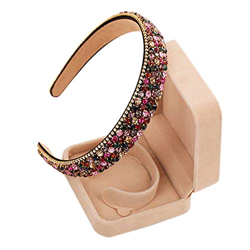Linian Diadema de Cristal Diadema para Mujer y niña, Banda Cabello para Mujeres y Niñas, Accesorio para el Pelo