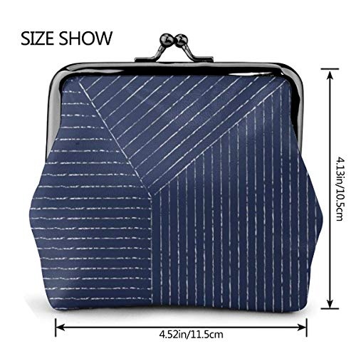 Linien Kiss Lock Little Change - Cartera de piel para mujer (4,52 x 4,13 pulgadas)