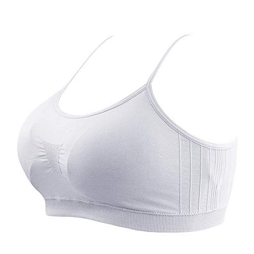 Litthing Sujetador Invisible Slim Fit sin Anillo de Acero Chaleco para Mujer la Combinación de Ropa Interior Femenina (Blanco, L)
