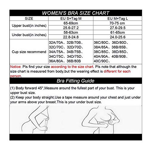 Litthing Sujetador Invisible Slim Fit sin Anillo de Acero Chaleco para Mujer la Combinación de Ropa Interior Femenina (Negro + Blanco + Corazón, XL)