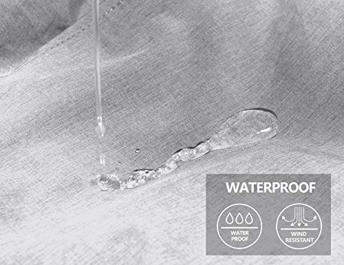 Little Donkey Andy Chaqueta de esquí impermeable para mujer con capucha desmontable - Womens Winter Ski Jacket with Hood, Moderno/ajustado, M, Gris claro