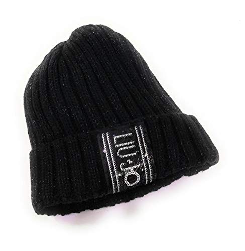 LIU-JO SPORT - Gorro de lana para mujer, modelo T69190M0300, color negro Negro Talla única