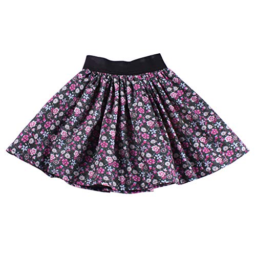 LJENFCI 4-10 AñOs Mini Falda Faldas Cortas de Cintura EláStica para NiñAs Falda Corta Informal con PatróN de Flores,Flores pequeñas,110cm