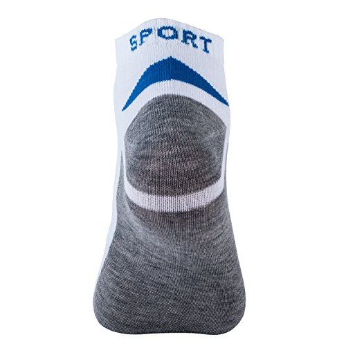 L&K Pack de 12 Calcetines de deporte Sneaker Cortos para hombre multicolor 92254 43-46