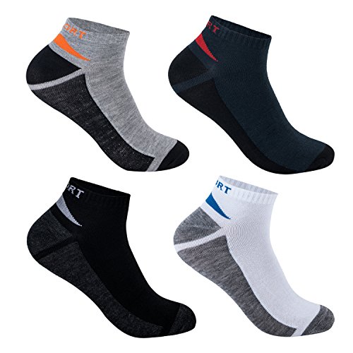 L&K Pack de 12 Calcetines de deporte Sneaker Cortos para hombre multicolor 92254 43-46
