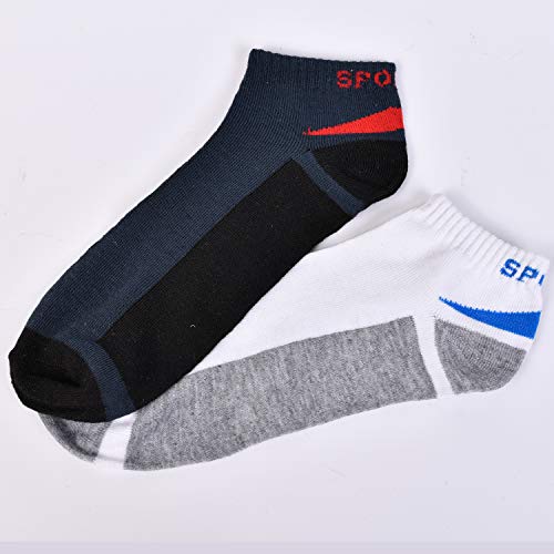 L&K Pack de 12 Calcetines de deporte Sneaker Cortos para hombre multicolor 92254 43-46