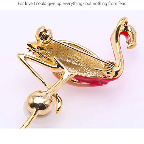LLXBB Flamenco Broche de Perlas Ramillete de Vestuario Decorationunique Hermosa Linda de la Manera joyería de la Muchacha, señora Gift