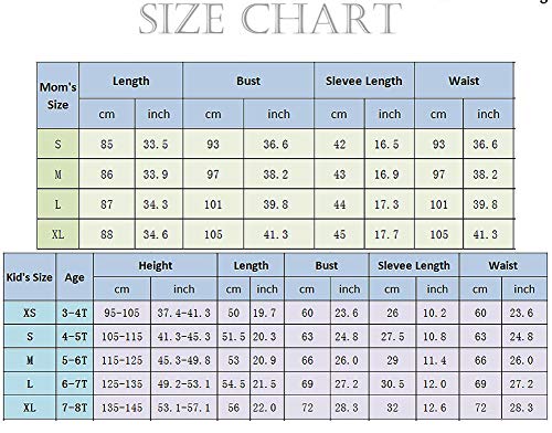 Loalirando Sudadera Madre e Hija Sudaderas Largas sin Capucha Ropa de Vestido Largo de Moda