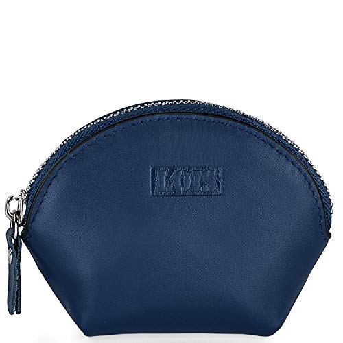 Lois - Monedero de Piel para Mujer de Piel Genuina en Forma de Concha con protección RFID 202054, Color Beige