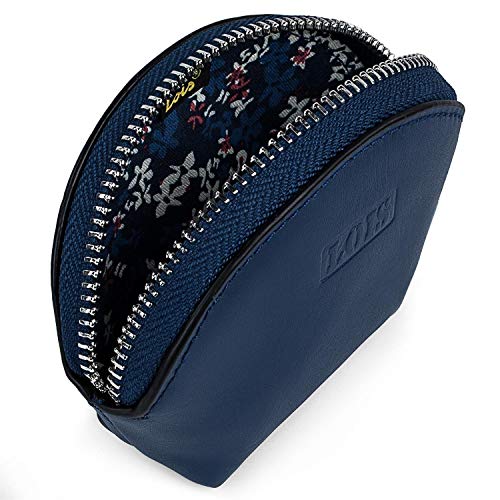 Lois - Monedero de Piel para Mujer de Piel Genuina en Forma de Concha con protección RFID 202054, Color Beige