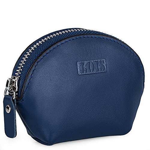 Lois - Monedero de Piel para Mujer de Piel Genuina en Forma de Concha con protección RFID 202054, Color Beige