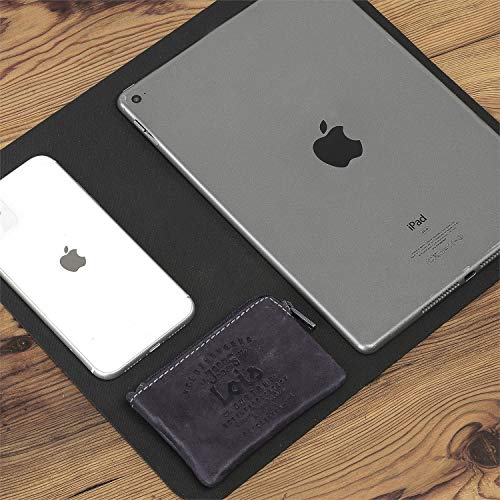 Lois - Monedero Hombre de Piel Genuina Cuero pequeño. Llavero Monedero Tarjetas DNI. Marca LOIS y Calidad. clásico. 11002, Color Negro