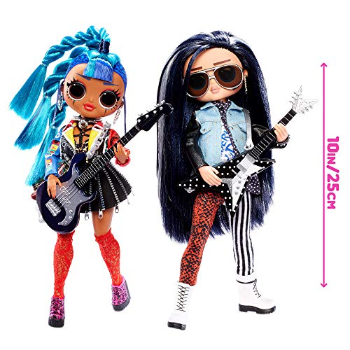 LOL Surprise OMG Remix Muñecas de Moda , Coleccionables , Ropa y Accesorios de Diseñador , Rocker Boi & Punk Grrl , Paquete de 2
