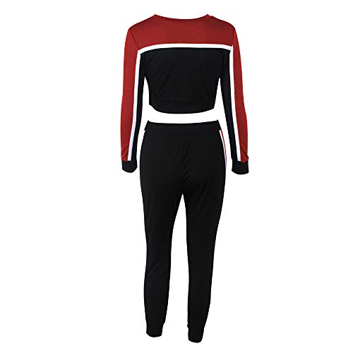 Longra Más Populares 2pcs Mujeres chándal Sudadera Pantalones Deportivos Manga Larga Desgaste Traje Casual