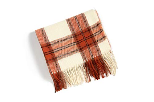 Longwu 2020 nueva bufanda larga de invierno de Cachemira bufandas a cuadros abrigos cálidos de lana estilo británico para mujeres chal con borlas estola larga