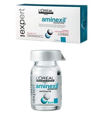 L'Oréal Professionnel Expert - Aminexil Advanced antichute - Tratamiento avanzado anticaída con doble acción - 10 doses de 6 ml