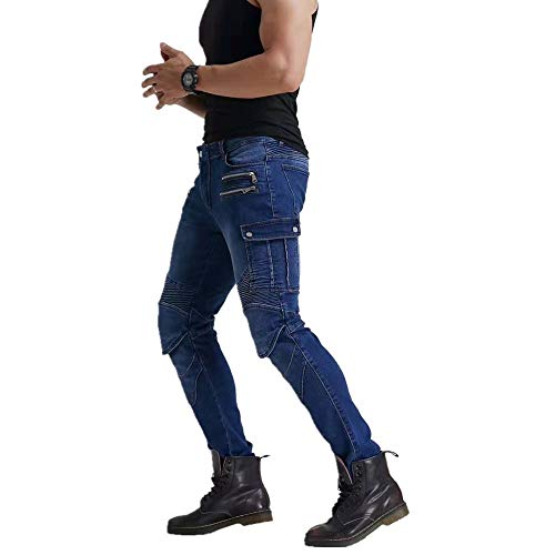Los últimos Pantalones De Moto Para Hombre, Pantalones De Moto, Pantalones De Moto Off-road, Con Versión Mejorada De Esterilla Protectora Extraíble, Pantalones De Moto Anticaída