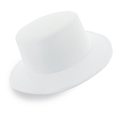 Lote de 20 Sombreros Blancos ala Ancha Panama - Sombrero Blanco Cordobés, Sombreros para Fiestas, Eventos, Celebraciones, Despedidas Soltero Soltera, Baratos