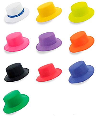 Lote de 20 Sombreros Colores Surtidos ala Ancha Panama - Sombrero Blanco Cordobés, Sombreros para Fiestas, Eventos, Celebraciones, Despedidas Soltero Soltera, Baratos